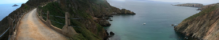 Ile de Sark (Sercq) - la Coupée reliant Little Sark à Big Sark